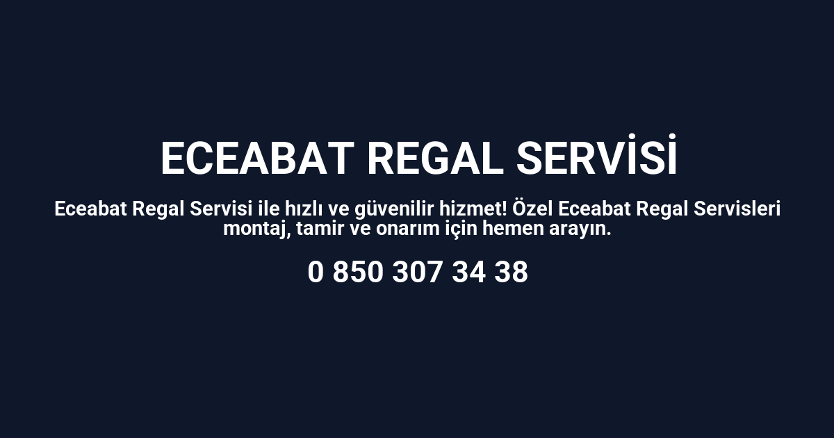 Eceabat Regal Servisi
